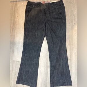 One Love (Z.E.) – Dark Wash Denim Trouser Pants, Size 16 bin1018